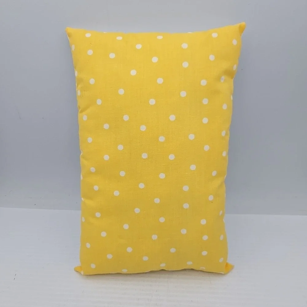Embroidered Bunny Decorative Pillow‎ Easter Yellow And White Small 10